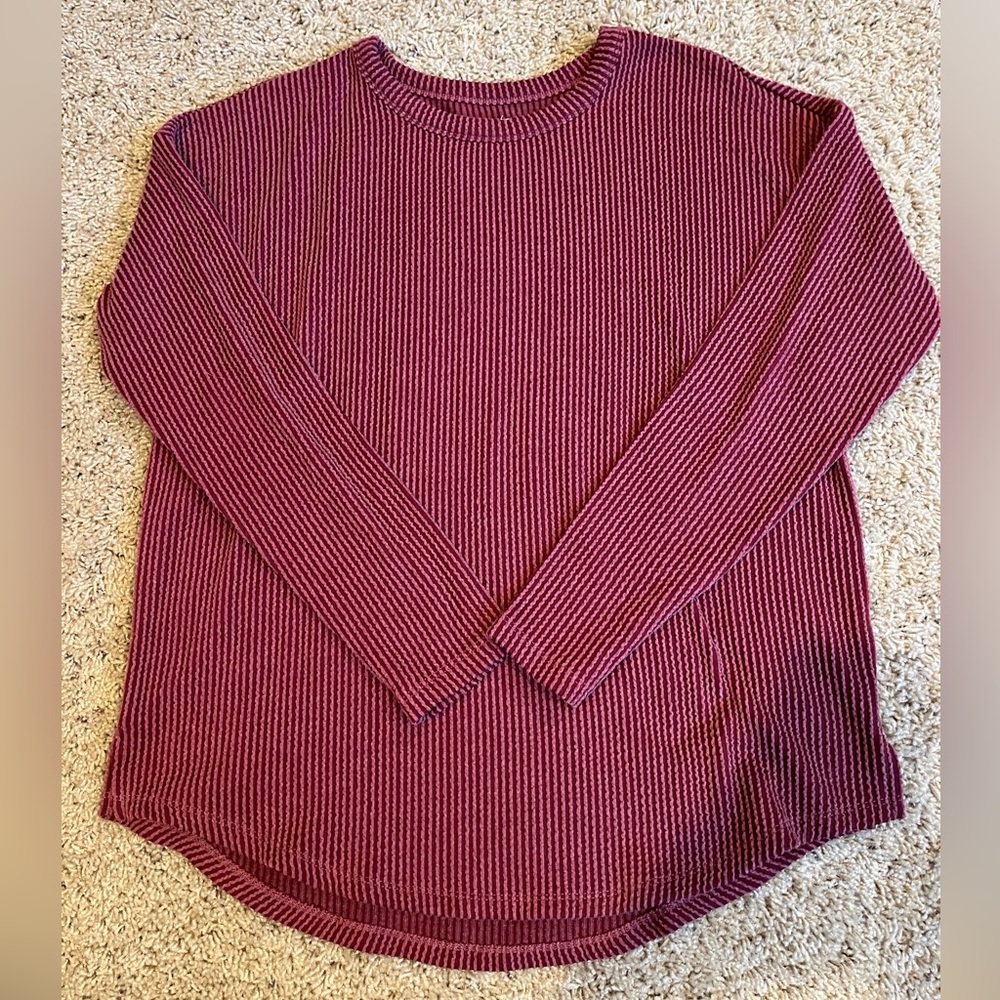 Oversized Ribbed Long Sleeve